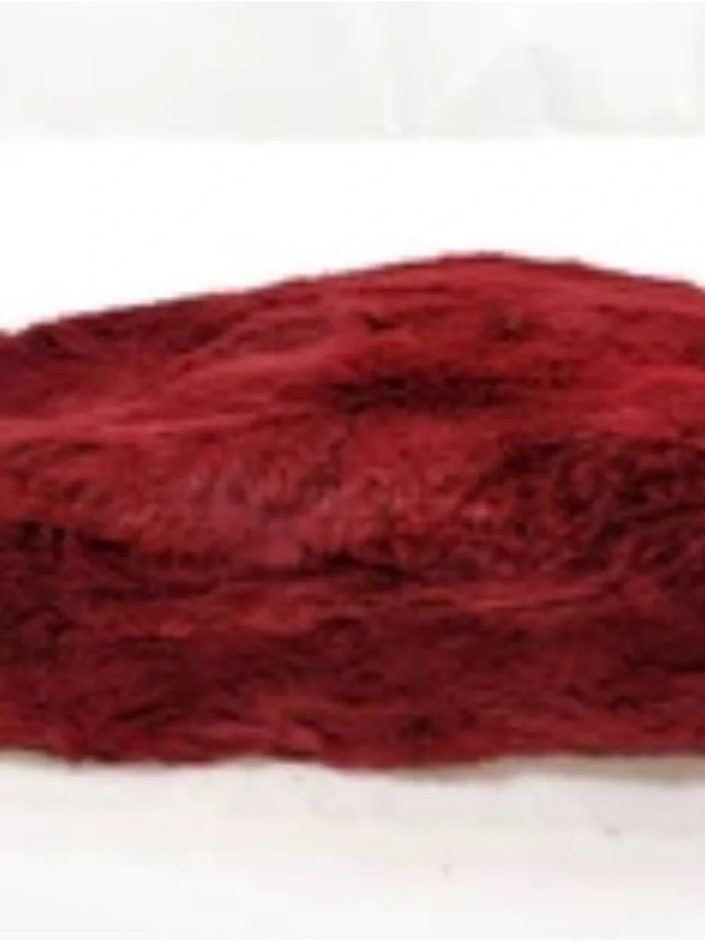 CHANEL Burgundy rabbit Fur Shoulder Bag with Chain Straps large